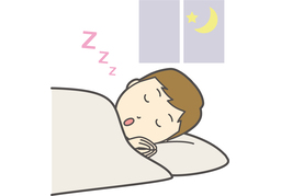 be in bedのイラスト